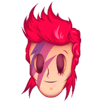 santiagogavidia5077 bowie santiago spectro vector maldito Sticker