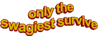 swag orange Sticker by AnimatedText