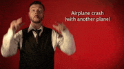 airplane crash GIF by Sign with Robert