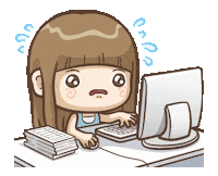 Girl Working Sticker by DW MARCENARIA