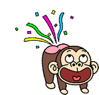 seikou_y happy monkey congrats congratulations Sticker