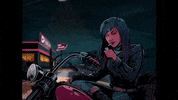 Motorcycle Smoking GIF by Raw Fury