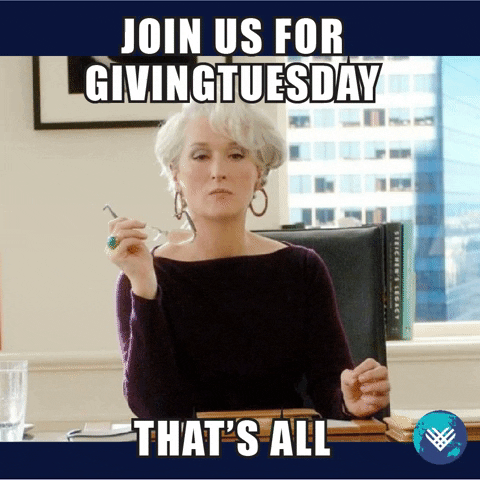 Charity Giving GIF by GivingTuesday