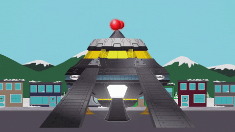 lift off ufo GIF by South Park 