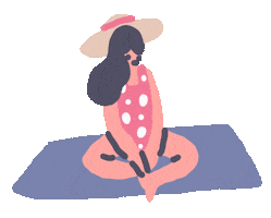 Summer Time Girl Sticker by Sara Maese