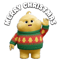 Merry Christmas Hello Sticker by Butter baby