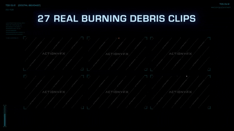Falling Burning Debris GIF by ActionVFX