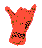 Summer Hand Sticker by GRIND Philippines