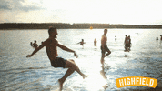 beach jump GIF by Highfield Festival