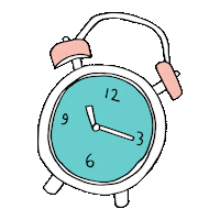 Clock Sticker by Abiby