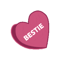 Best Friend Heart Sticker by BUXOM