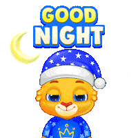 Good Night Sticker by Lucas and Friends by RV AppStudios