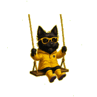 Happy Tree House Sticker by Terry Toto