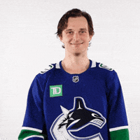 Hockey Player Thumbs Up GIF by Vancouver Canucks