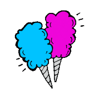 Cotton Candy Party Sticker by COREY PAIGE DESIGNS