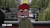 Talking London GIF by The Line Animation
