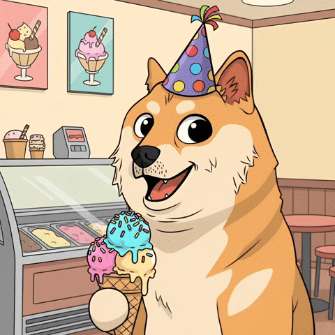Happy Ice Cream GIF by Doge Pound