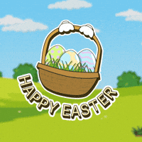 Easter Eggs Typography GIF