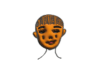 African Queen Girl Sticker
