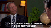 stephen colbert twitter GIF by Obama