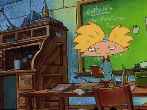 hey arnold nick splat GIF