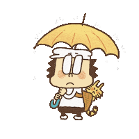 Sad Rain Sticker
