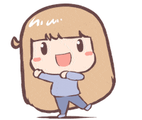 Happy Cute Girl Sticker by HitoPotato