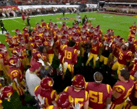 Football Fight On GIF by USC Trojans