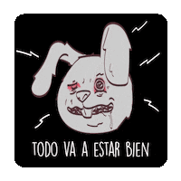 bygach mal bien rafa conejo Sticker
