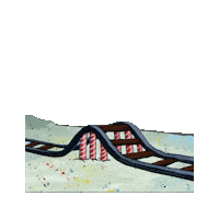 Overreacting Roller Coaster Sticker