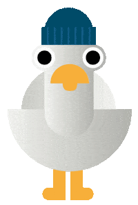 Sea Gull Smile Sticker