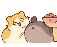 Cat Slap Sticker by Bichi Mao