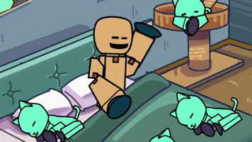 stikbot cats party when i sleep lol