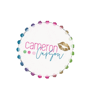 Glamwithcam Sticker by Cameron B. Carson LLC