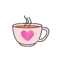 hiralmishra pink coffee coffeecup coffeemug Sticker