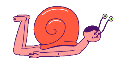 Man Snail Sticker by Juan Billy