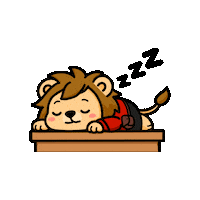 kenshopsg sleep sleepy lion kenny Sticker
