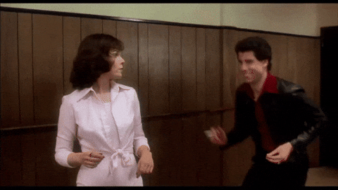 voicesfilm happy dance lets do it saturday night fever GIF