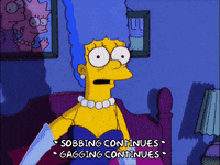 sad marge simpson GIF