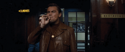 Leonardo Dicaprio Smoke GIF by Once Upon A Time In Hollywood