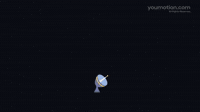 Animated Cartoon Astronomical Stickers