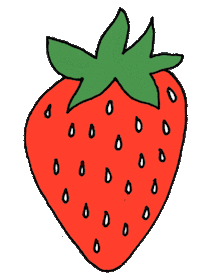 fruit strawberry Sticker