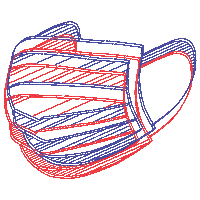 3D Mask Sticker by Ohio University