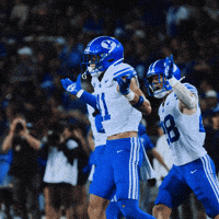 Byu Football Shrug GIF by BYU Cougars