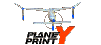 Y Sticker by planeprint