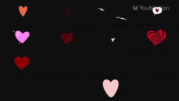 Animated Catoon Hearts Animation Stickers