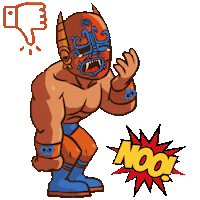 Lucha Libre No Sticker by Guerrero Maya