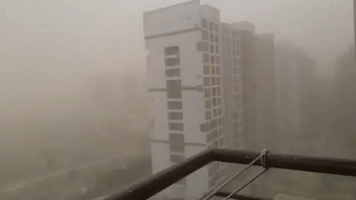 Delhi and Surrounding Areas Blanketed by Dust Storm