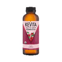 Cherry Kombucha Sticker by KeVita Drinks