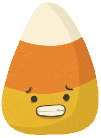 Sad Jack O Lantern Sticker